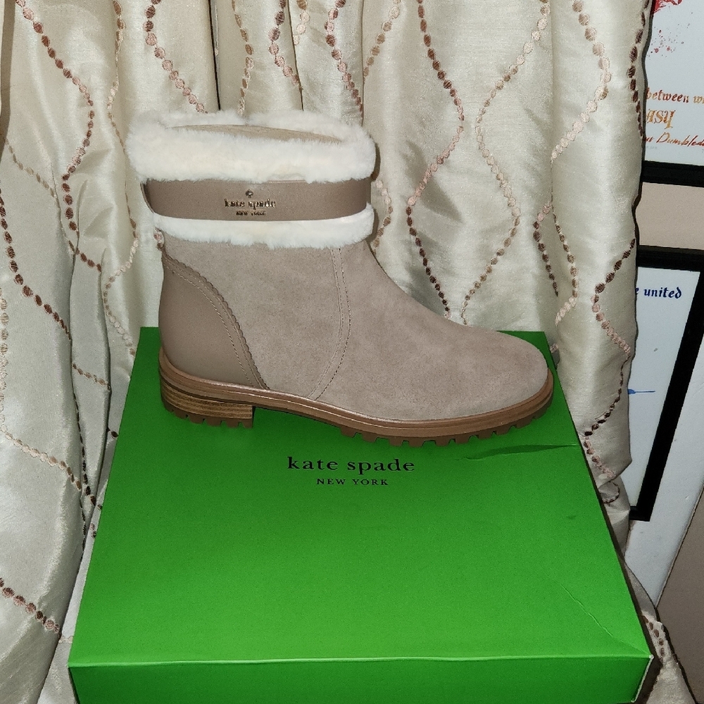 🖤KATE SPADE NWT IN BOX Women's Tan Ankle Boots